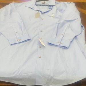 Unlisted Light Blue Men's Dress Shirt - Spread Collar